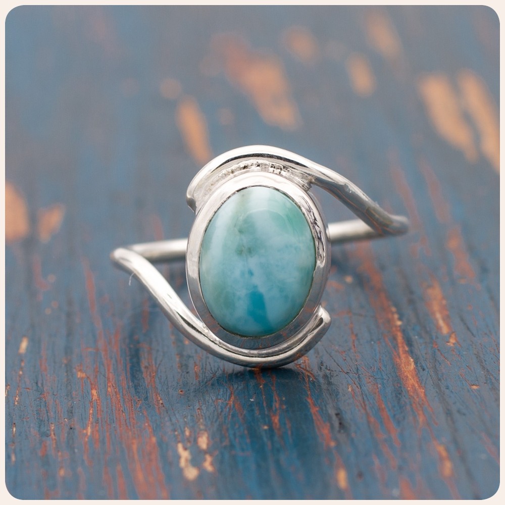 Larimar Silver Ring
