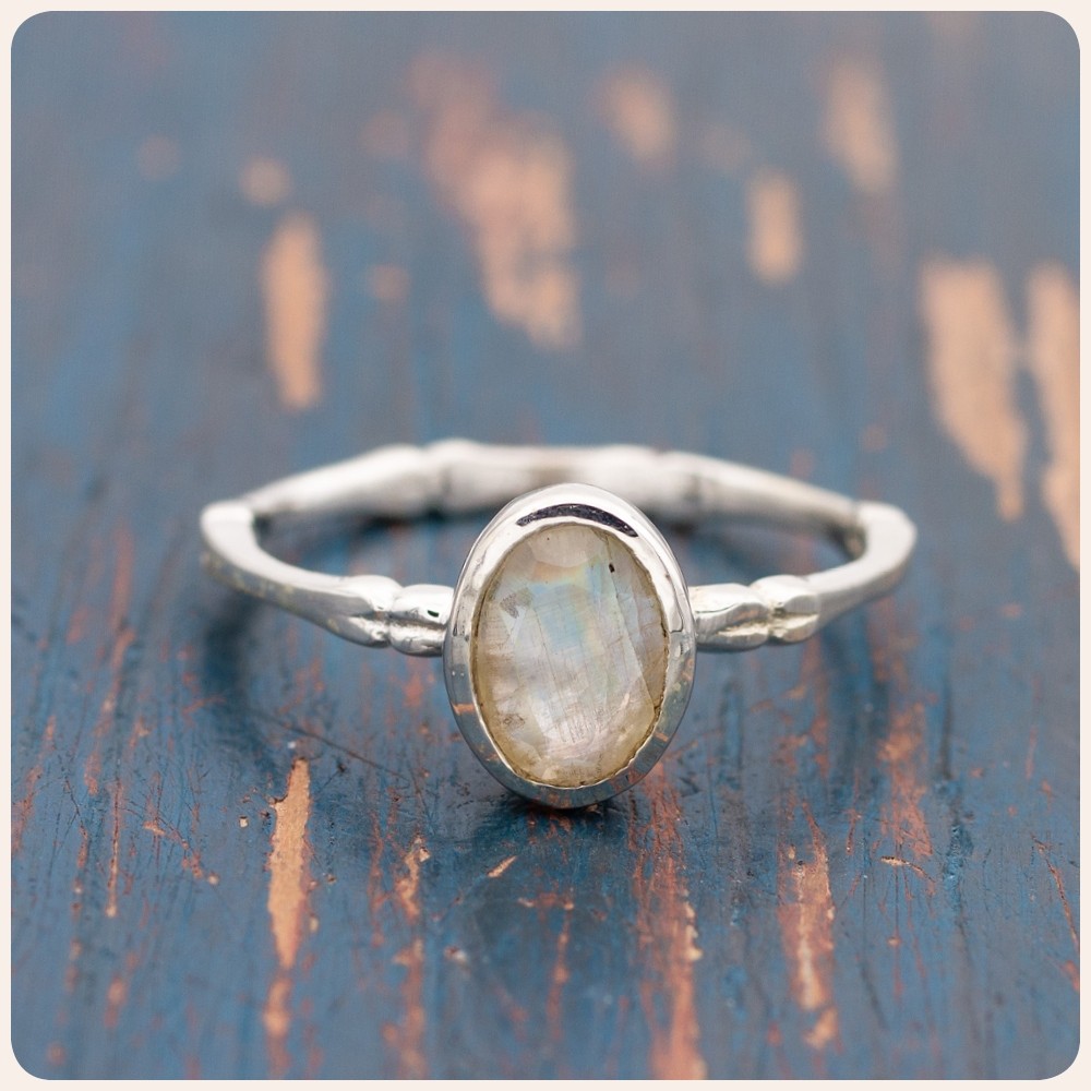 Moonstone Silver Ring