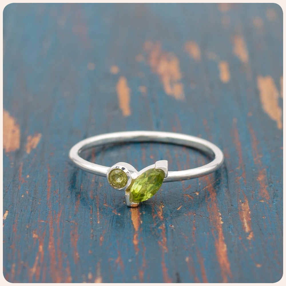 Peridot Silver Ring