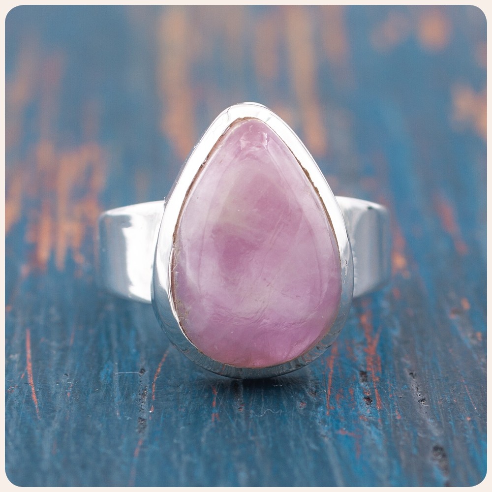 Kunzite Silver Ring