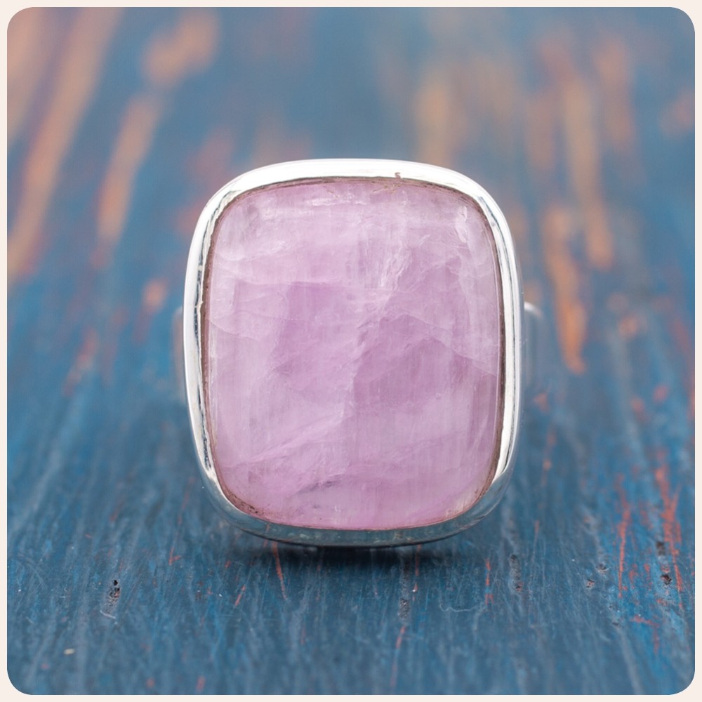 Kunzite Silver Ring