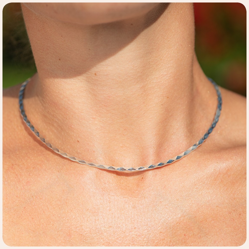 Silver Torque Necklace