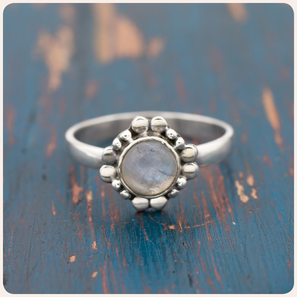Moonstone Silver Ring