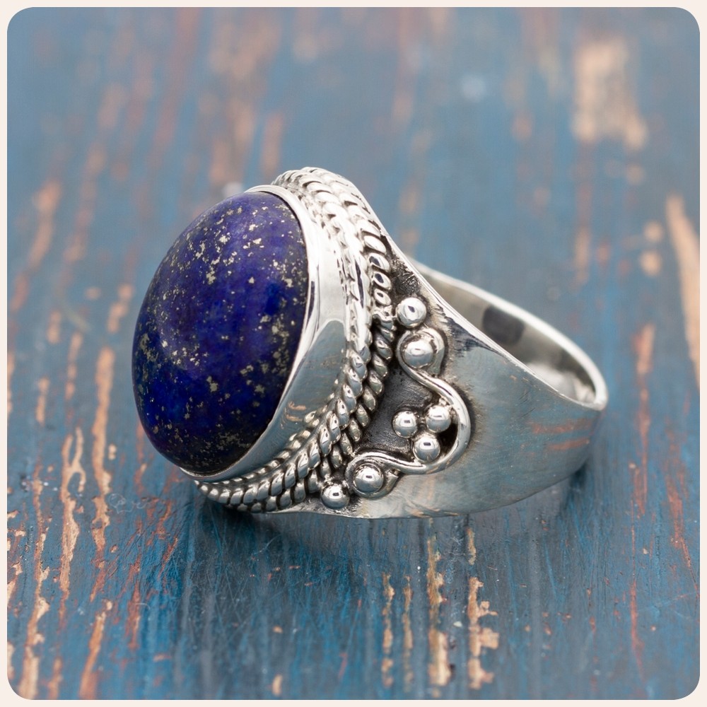 Lapis Lazuli Silver Ring