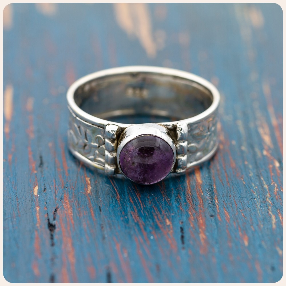Amethyst Silver Ring