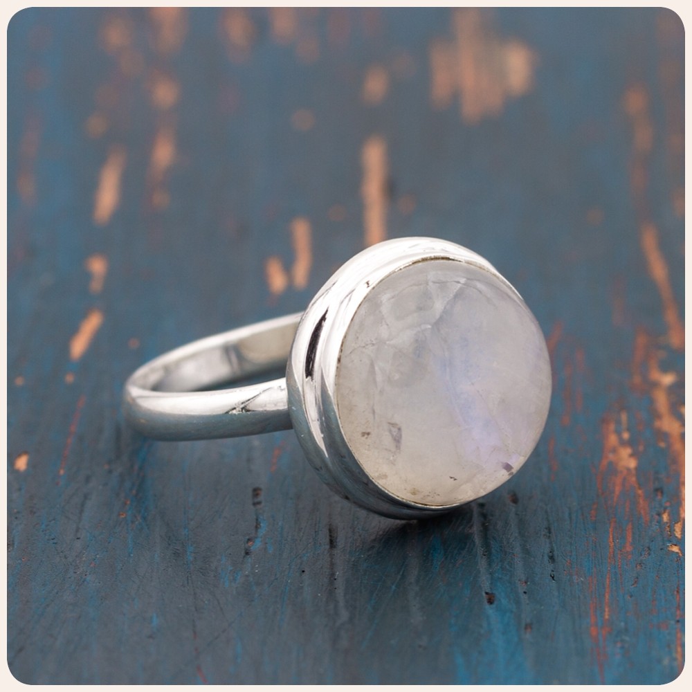 Moonstone Silver Ring
