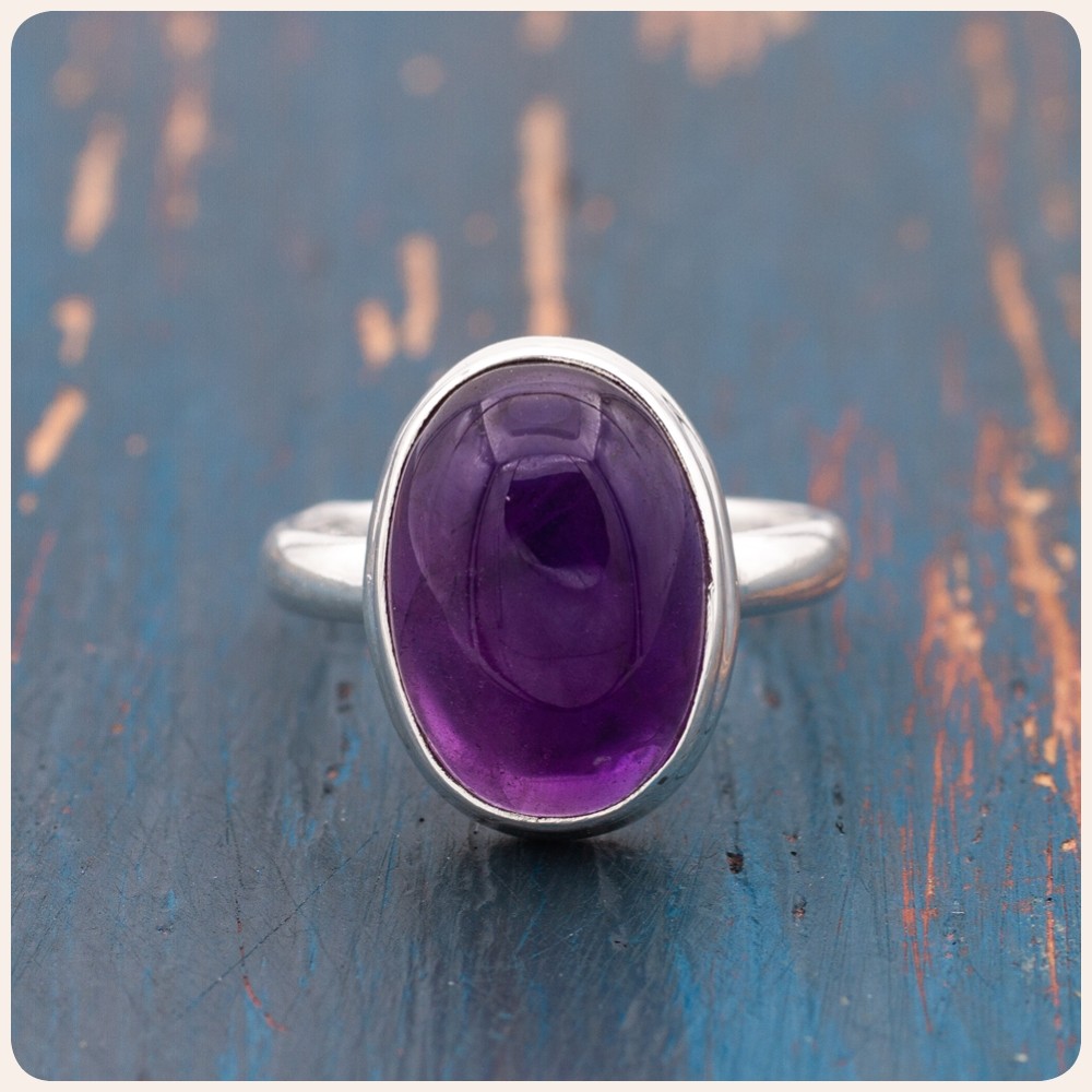 Amethys Silver Ring