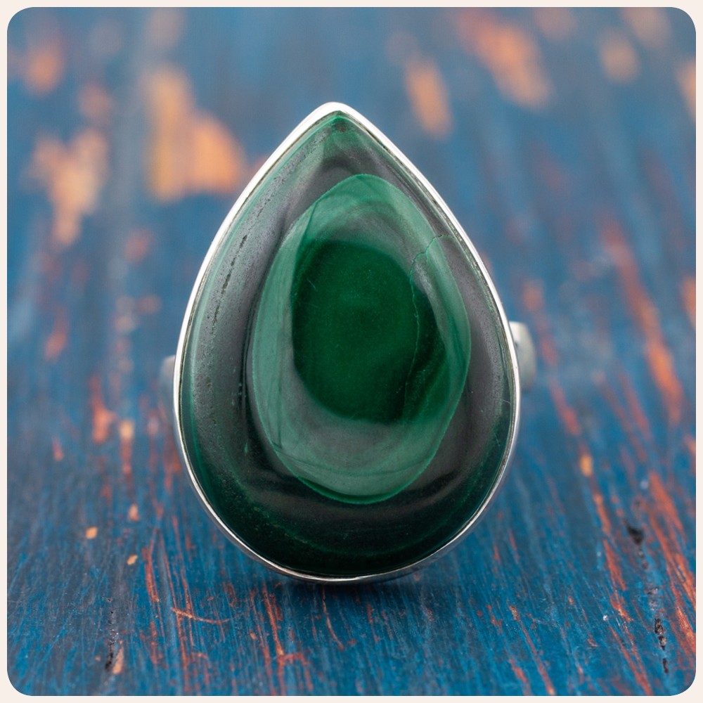 Malachite Silver Ring