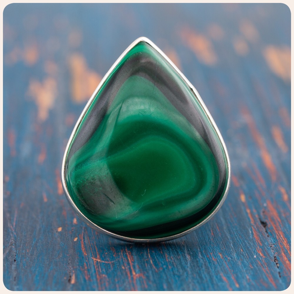 Malachite Silver Ring