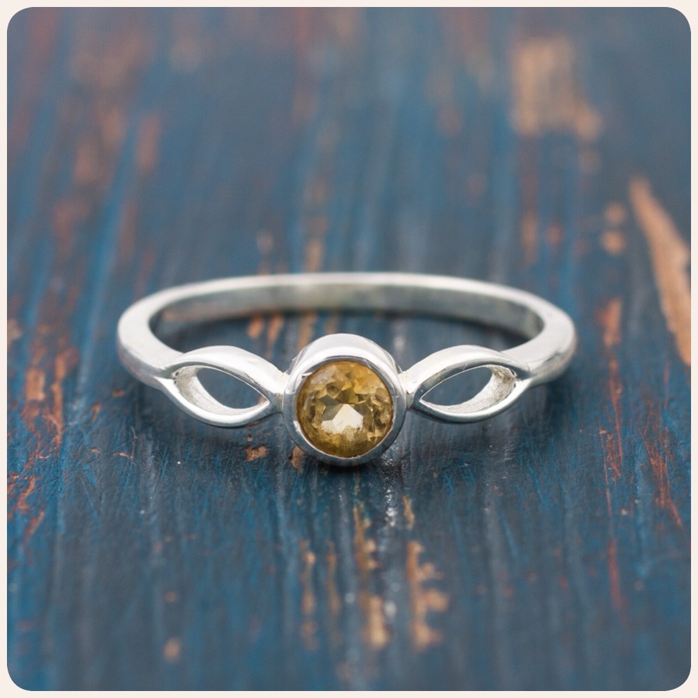 Citrine Silver Ring