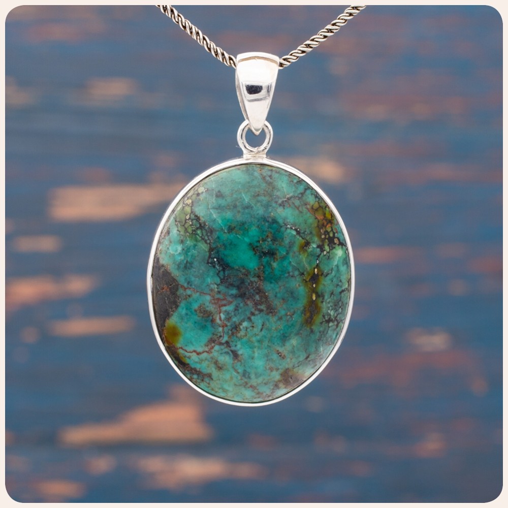 Turquoise Silver Pendant