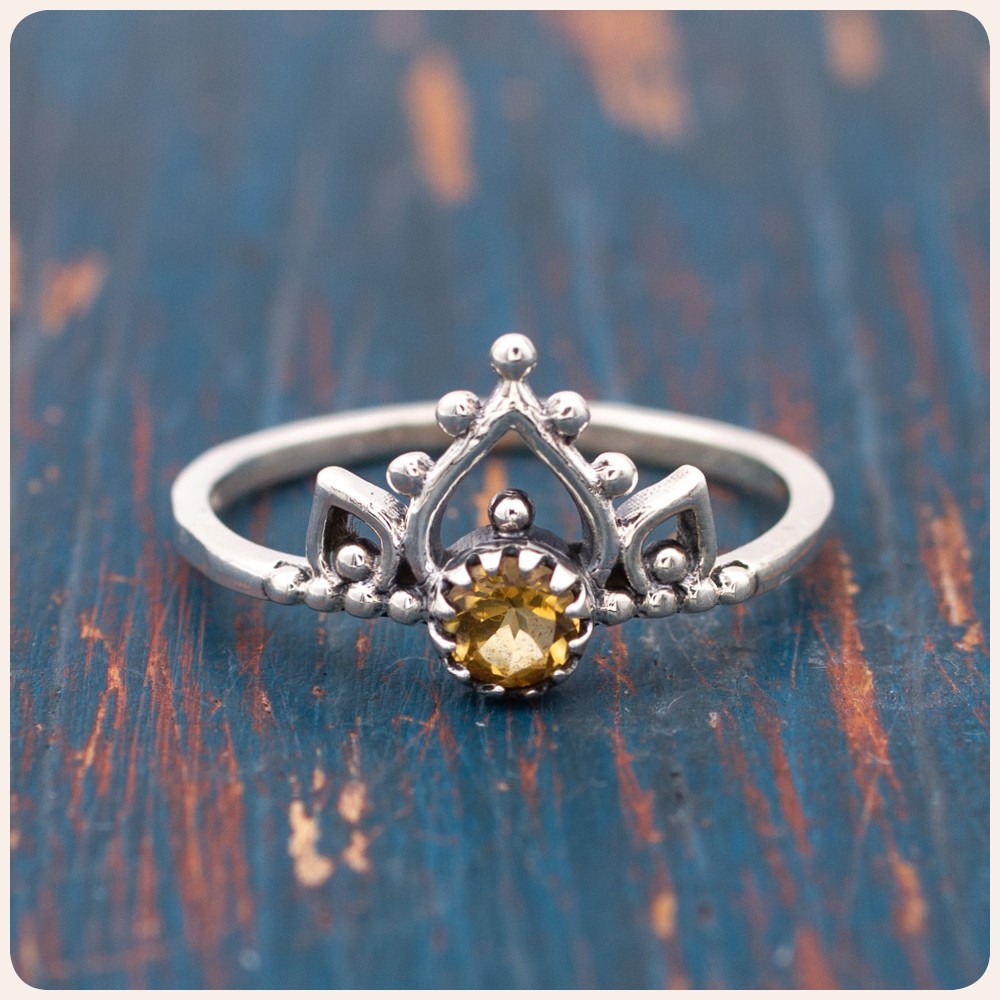 Citrine Silver Ring