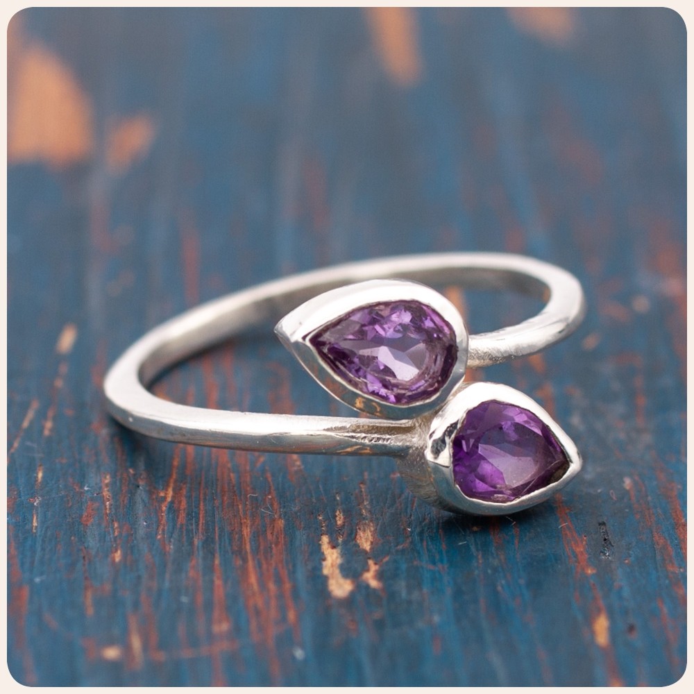 Amethyst Silver Ring