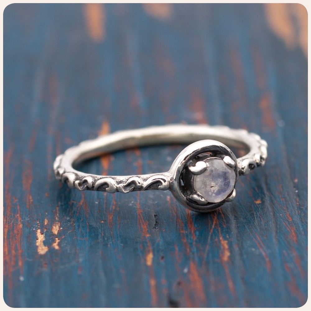 Moonstone Silver Ring