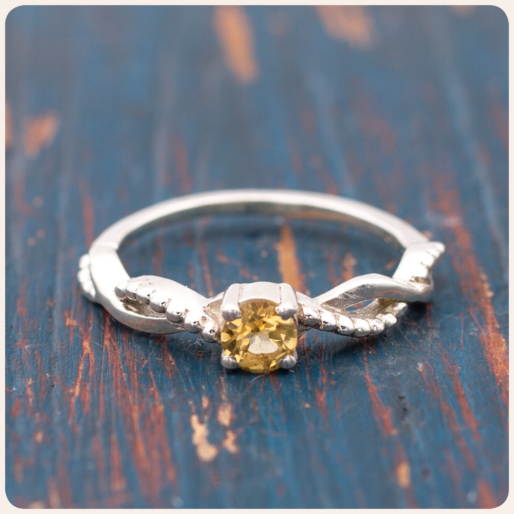 Citrine Silver Ring