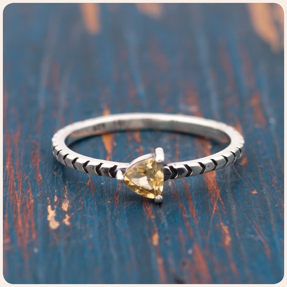 Citrine Silver Ring