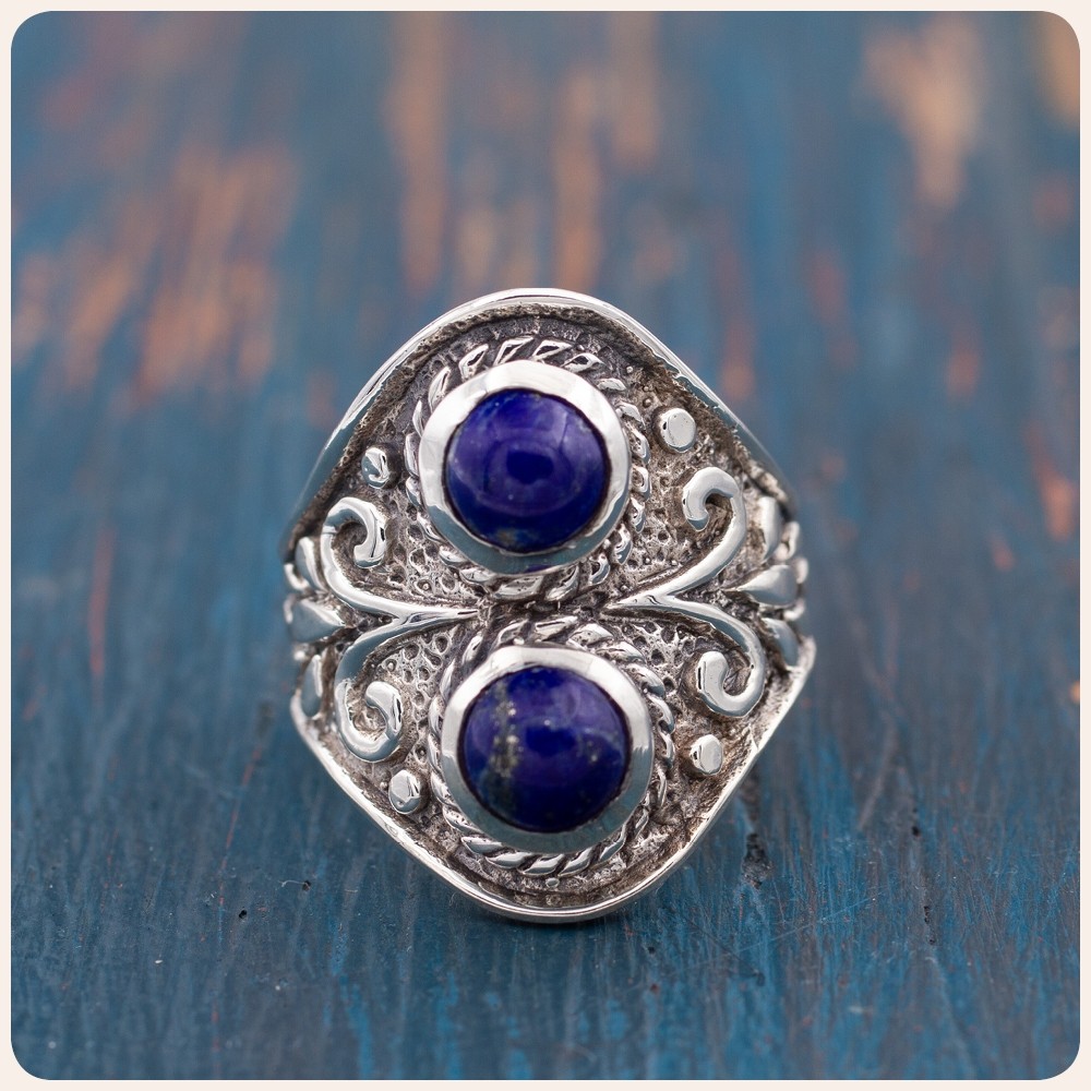 Lapis Lazuli Silver Ring 