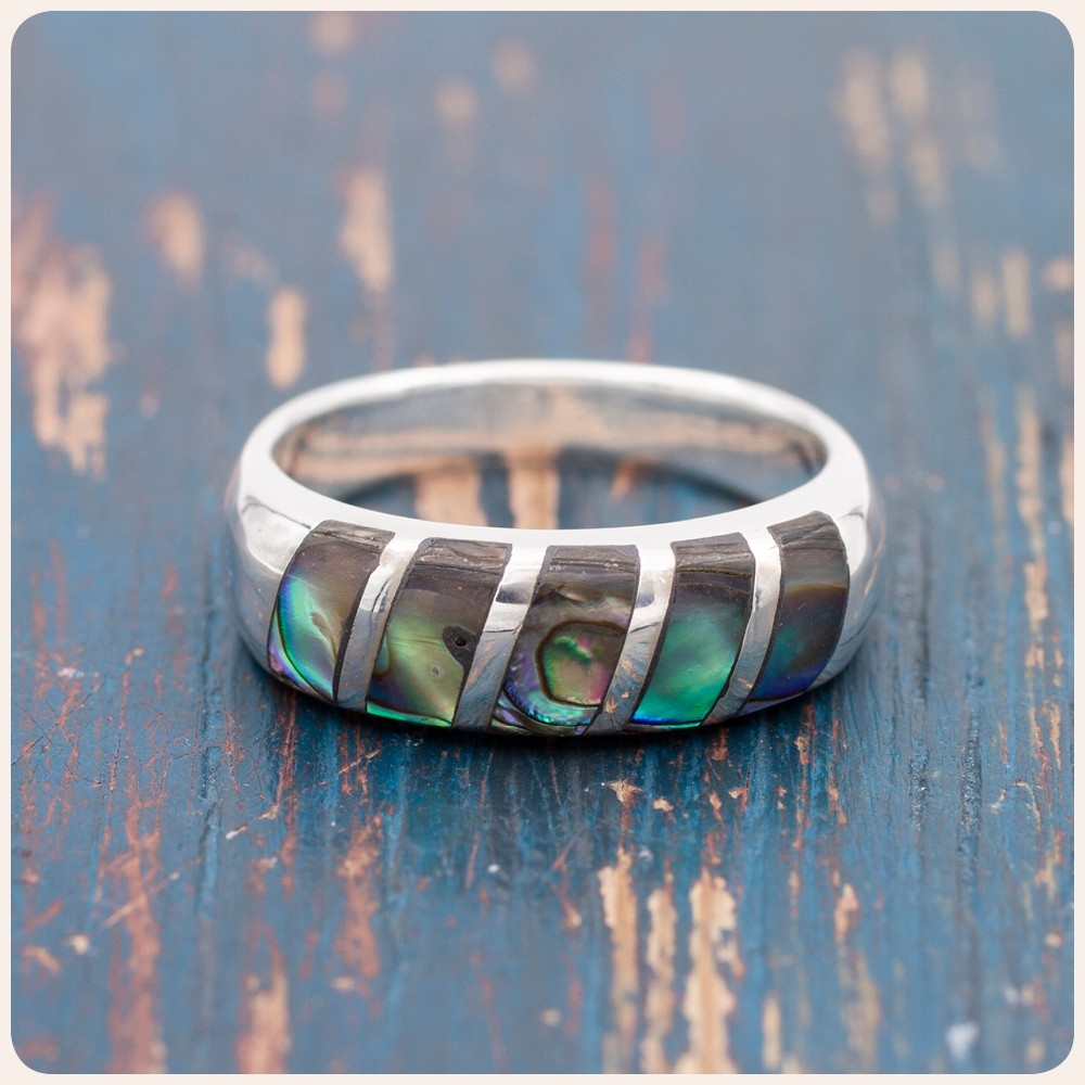 Abalone Silver Ring
