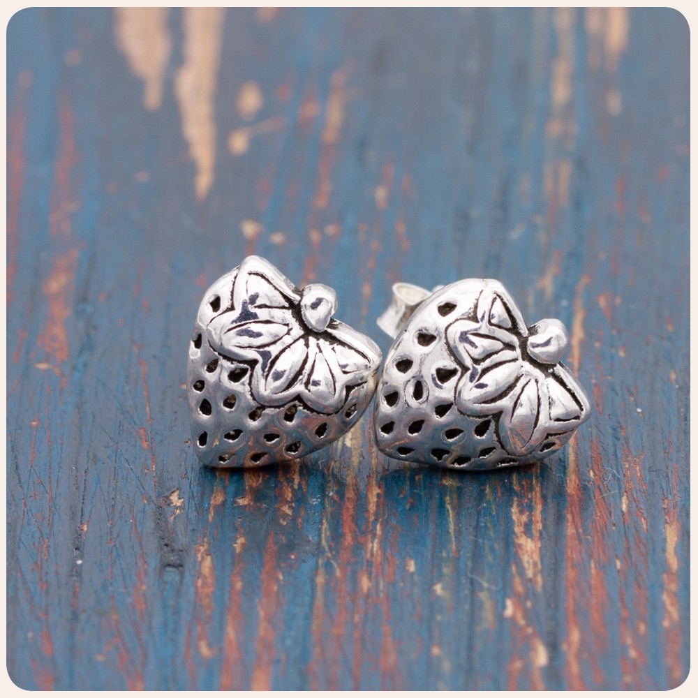 Mini "Strawberry" Stud Earrings