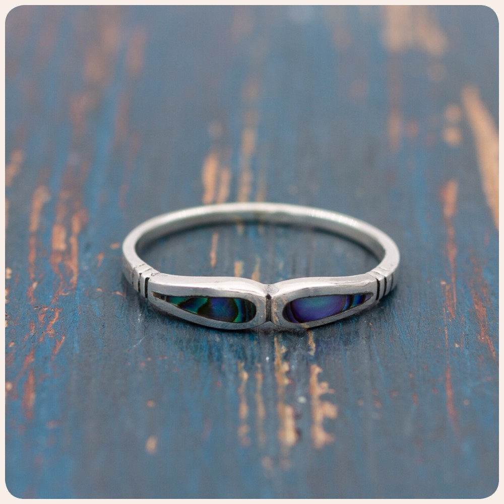 Abalone Silver Ring
