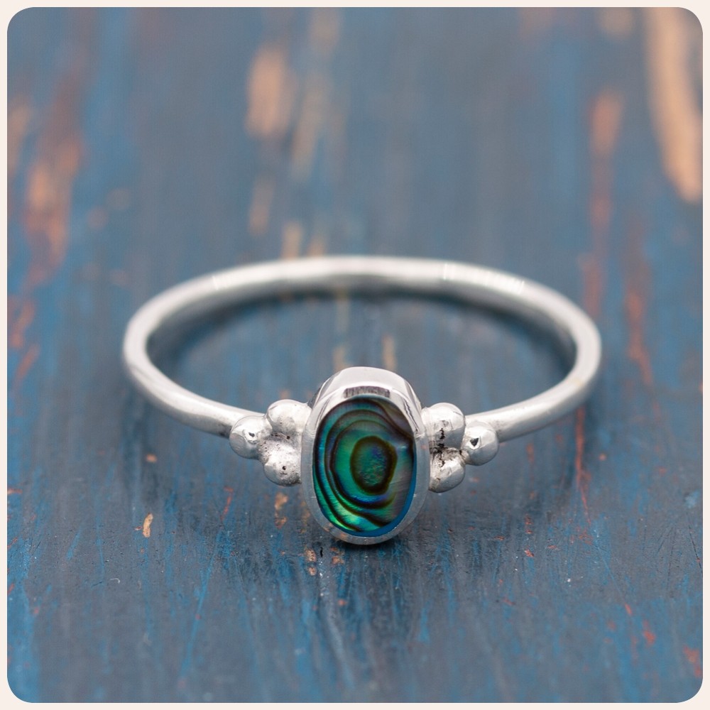 Abalone Silver Ring