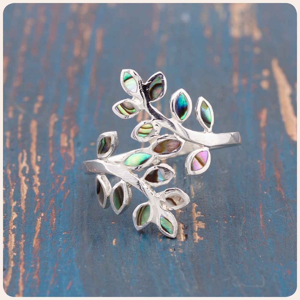 Abalove Silver Ring