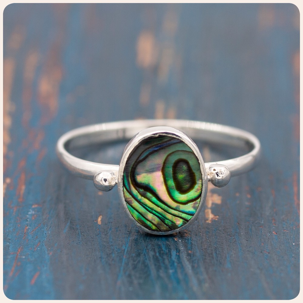 Abalone Silver Ring