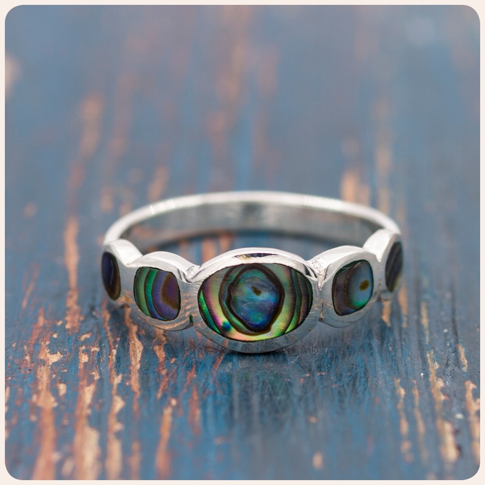Abalone Silver Ring