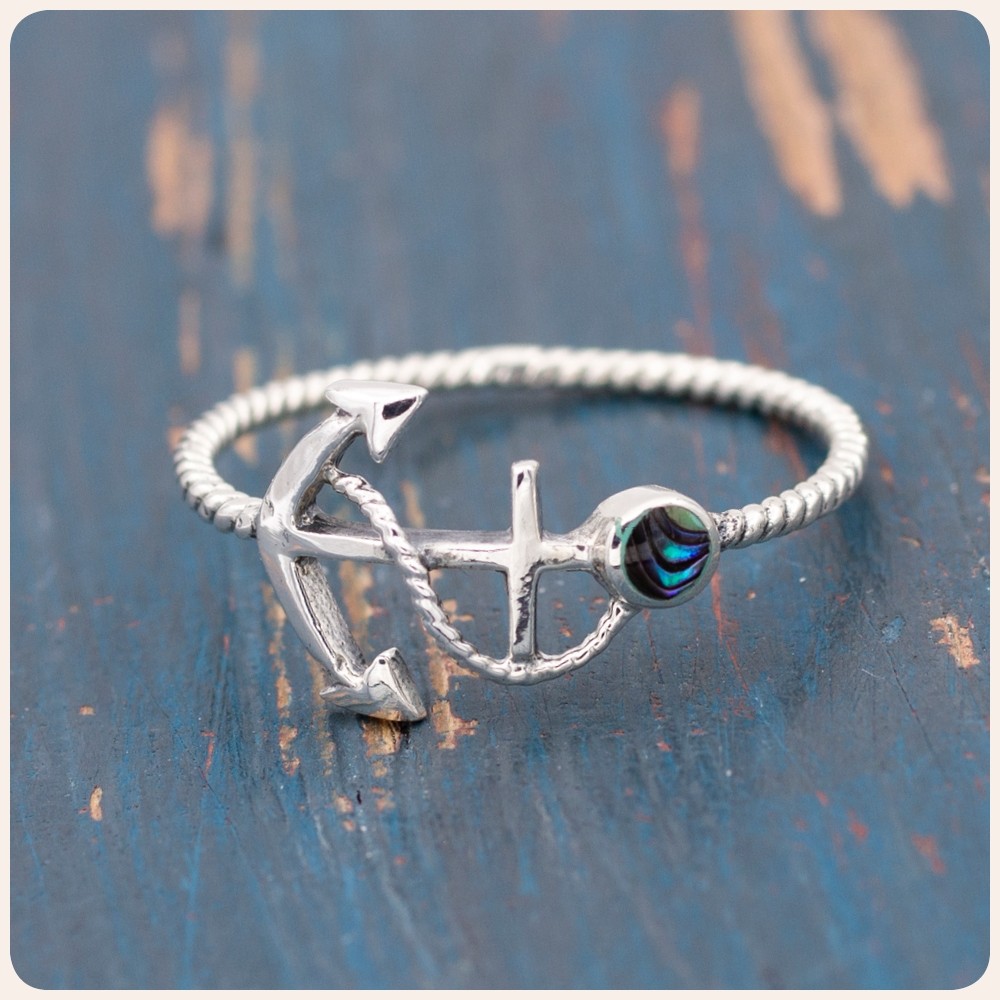 Abalone Anchor Ring
