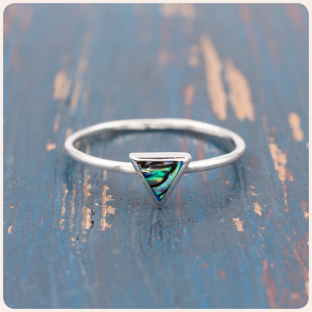 Abalone Silver Ring