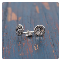 "Tree of Life" Silver Earrings