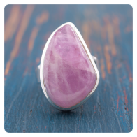 Kunzite Silver Ring