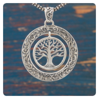 Tree of Life Silver Pendant