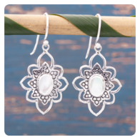 Мother of Pearl Silver Earrings