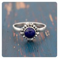 Lapis Lazuli Silver Ring