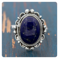 Lapis Lazuli Silver Ring