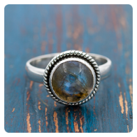 Labradorite Silver Ring