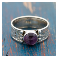 Amethyst Silver Ring