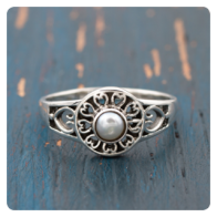 Pearl Silver Ring
