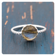 Labradorite Silver Ring