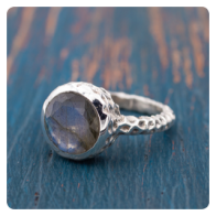 Labradorite Silver Ring