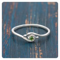 Peridot Silver Ring