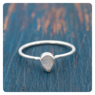 Moonstone Silver Ring