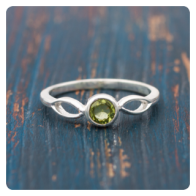 Peridot Silver Ring
