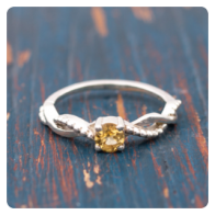 Citrine Silver Ring