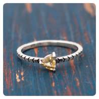 Citrine Silver Ring