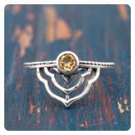 Citrine Silver Ring