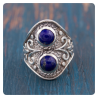 Lapis Lazuli Silver Ring 