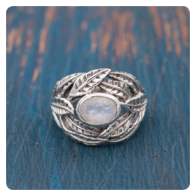 Moonstone Silver Ring