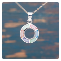 Mother Of Pearl Silver Pendant